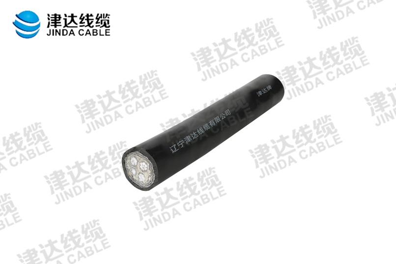 YJLV22 鋁芯鋼帶鎧裝交聯聚乙烯絕緣聚氯乙烯護套電力電纜 3*10+1*6㎡
