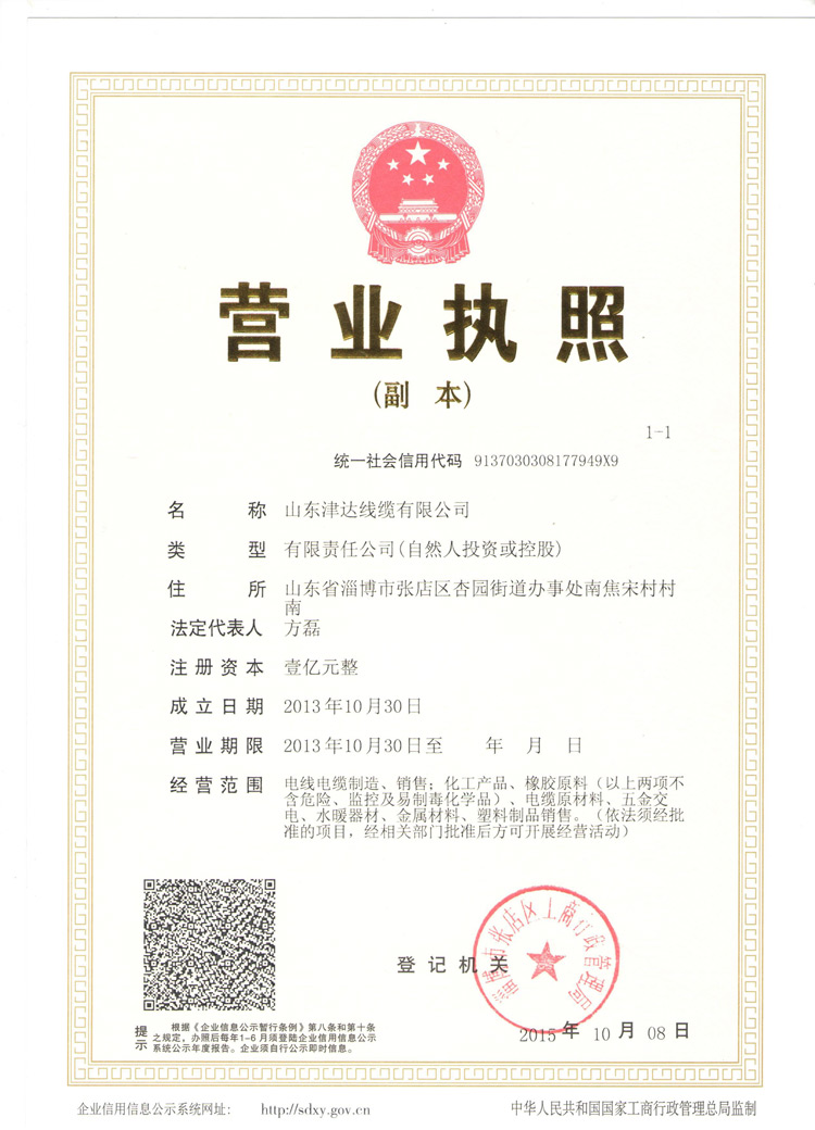 山東津達線纜集團有限公司